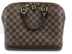 □ ルイヴィトン アルマ N51131 ダミエ ハンド バッグ エベヌ LOUIS VUITTON □