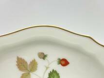 WEDGWOOD ウェッジウッド WILD STRAWBERRY Small Silver Tray ワイルドストロベリー 小 シルバー トレイ *L209_画像6