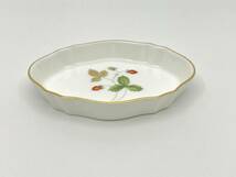 WEDGWOOD ウェッジウッド WILD STRAWBERRY Small Silver Tray ワイルドストロベリー 小 シルバー トレイ *L209_画像3