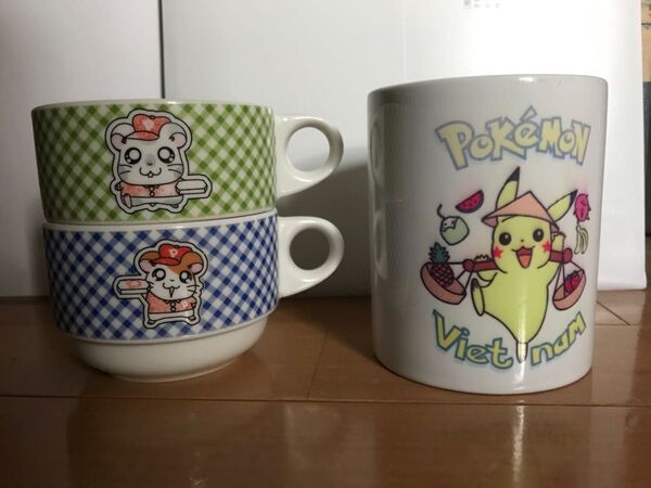 ピカチュウカップ ハム太郎カップ 2個