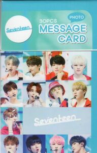  Korea K-POP *SEVENTEEN seven tea n* message card MESSAGE CARD 30PCS