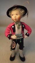 『口笛人形』　BAITZ　バイツ　人形 　ヴィンテージドール　①　　オーストリア製　1940～70年代_画像7