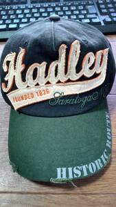  ★☆ Hadley 帽子 キャップ ブラック L 作業帽等に 中古品 送料210円 ☆★