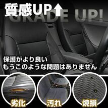 スクラム ワゴン G64W H19(2007)/8～H24(2012)/4 シートカバー　　レッドキルトステッチ1列目　2列目 JP-YT117FS-RD_画像2