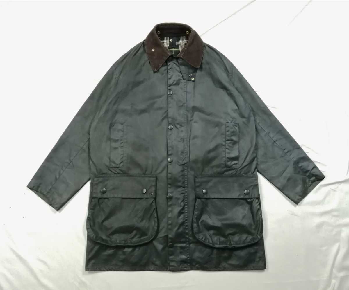 美品 1994s BARBOUR border c38 3クレスト バブアー ボーダー ネイビー