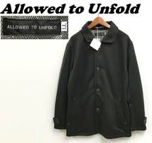 未使用 /LL/ Allowed to Unfold ブラック ジャケット 長袖 ポケット ボタン タグ カジュアル メンズ レディース アウトドア アンフォールド_画像1