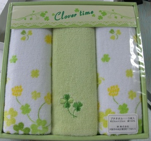 *( не использовался товар ) clover время маленький полотенце 3P *