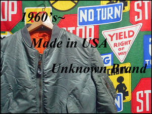 * atmosphere group 1 put on *Made in USA made America made the US armed forces the truth thing America army U.S.ARMY Vintage flight jacket 60s70s60 period 70 period MA-1 white tag OLD tag 