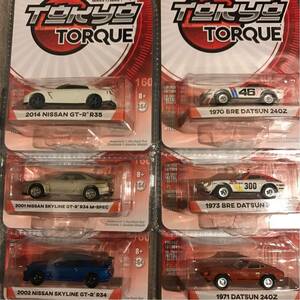 グリーンライト 1/64 tokyo torqued 未開封 6台セット BRE ダットサン ニッサン GT-R greenlight