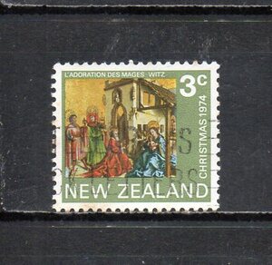 17B147 ニュージーランド 1974年 クリスマス 3c 使用済