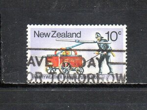17B096 ニュージーランド 1977年 消防士の装備 10c 使用済