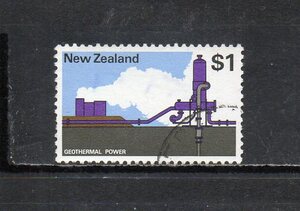 17B120 ニュージーランド 1975年 地熱発電所 ＄1 使用済