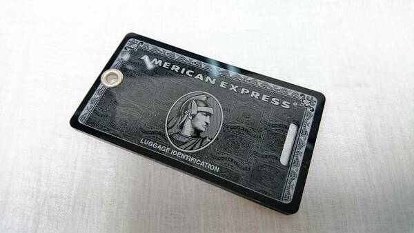 【非売品】新品未使用 AMEX センチュリオン ブラックカード会員専用 ネームタグ 本体&ベルトのみ