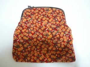  new goods Japanese style bulrush . clutch back floral print unused Kyoto Japan . earth production Point .. coupon use bag 