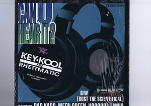 シュリンク付き（開封済） US盤 12inch Key-Kool & Rhettmatic / Can U Hear It? / E=MC5 [Bust The Scientifical] UA KSMO2
