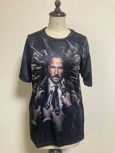 「ジョン・ウィック チャプター2/キアヌ・リーブス　Tシャツ　Mサイズ」　 tface-g 【タグ：グッズ、映画、ファッション】3