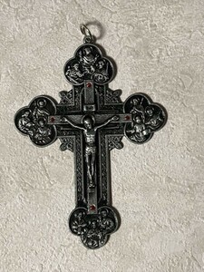 「十字架/クロス/ロザリオ　イエス・キリスト メタル製　Bタイプ」 tface-g 【タグ：グッズ、アクセサリー、お守り、キリスト教】