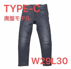 G-STAR RAW ジースターロゥ Typt-C タイプC W29L30 スーパースリム ミディアムブラック ダークグレー