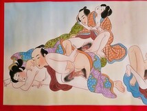 春画 掛軸 枕絵 肉筆画 秘画 その2_画像4