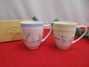 6OH2971 Little Polar Bear little * Pola * Bear - pair mug cup 