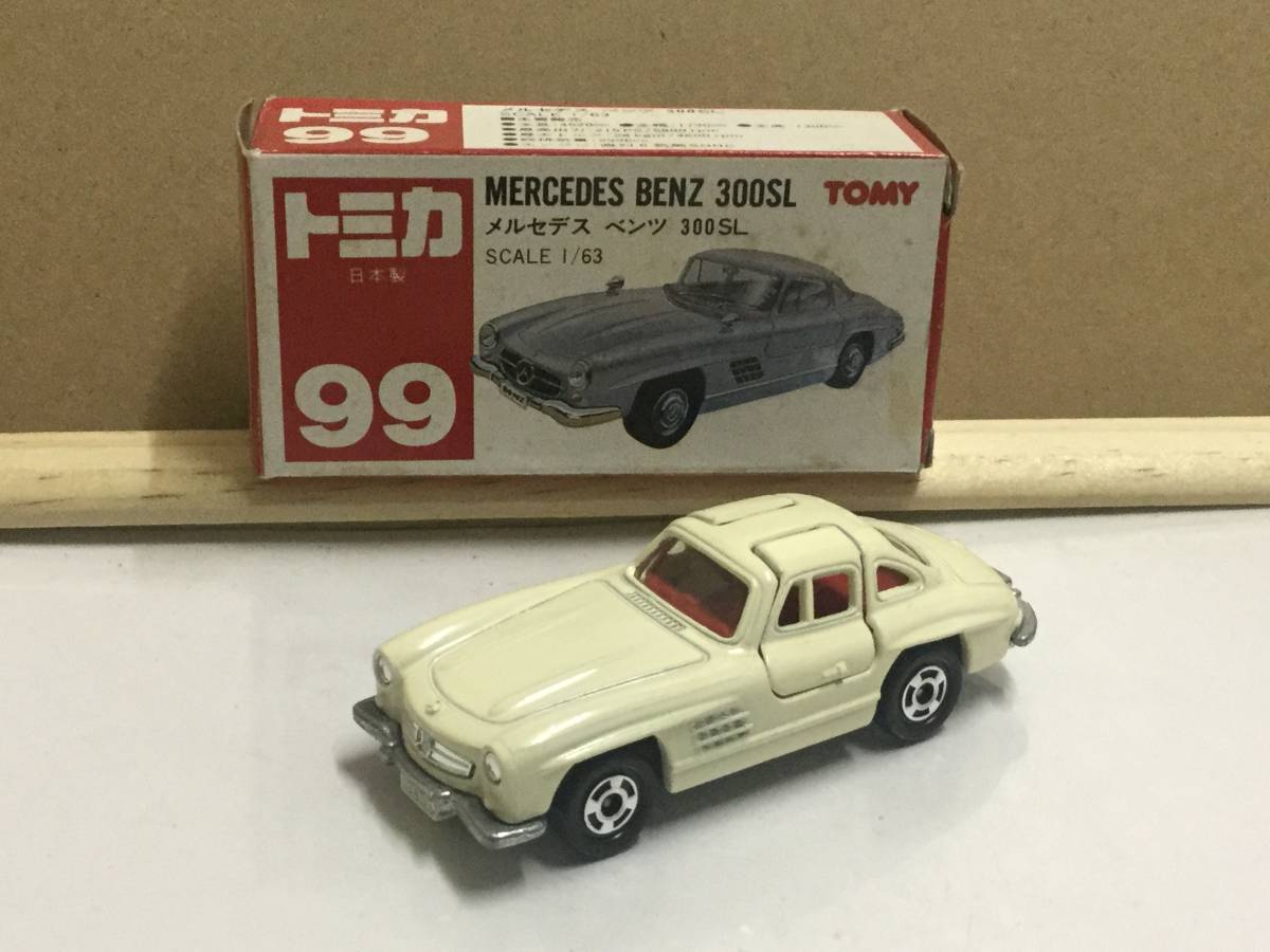 すずらん 日本製 美品 1/63 トミカF19-3 メルセデスベンツ300SL☆送料