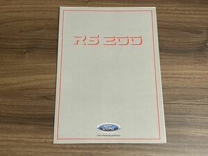 ★☆超レア！ フォード RS200 カタログ（美品）☆★