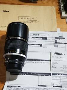 ニコン　Nikkor 180mm F2.8　光学状態は新品同様です。 ニコンプラザ東京で完全復旧