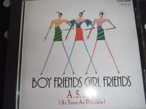 A.S.A.P　”BOY FRIENDS GIRL FRIENDS”　CD　松任谷由実の名曲カバー