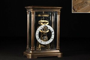 ☆皇帝☆アンティーク　ゼンマイ式置時計　高約25.7㎝　完動品　ドイツ製　機械式置時計