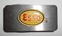 マネークリップ、レトロ、アメリカン雑貨、金属製、多機能ナイフ、ESSO、エッソ_画像1