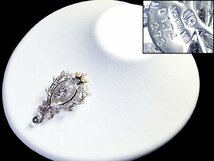 【ジュエリー極】クリスティーナハン 極上品 極上ダイヤモンド1.74ct＆アクアマリン他 超高級K18WG＆K18YGヘッドh5490vlml【送料無料】_画像6