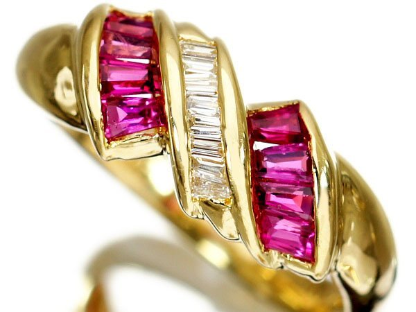 R5053 新品!令和新作Design! 天然上質ダイヤモンド1.50ct ルビー ...