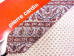 ♪29851C♪良品【鳥 花 植物 柄】ピエールカルダン【pierre cardin】ネクタイ