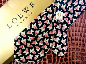 * now week. bargain sale *2019* high class brand [ Cara pattern ]* Loewe [ leaf .. plant pattern ] necktie *