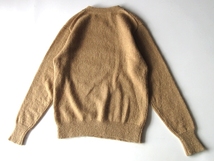 HONOR GATHERING オナーギャザリング SOFT WOOL KID MOHAIR MIX YARN KNIT キッドモヘヤ ウール クルーネックニット セーター L ベージュ_画像3