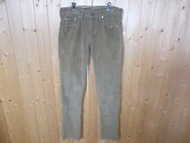 a431◆Levi's 511コーデュロイパンツ◆w30 リーバイス511 コーデュロイパンツ 海外古着 USED ジップフライ 綿ポリウレタン混紡 4L_画像1