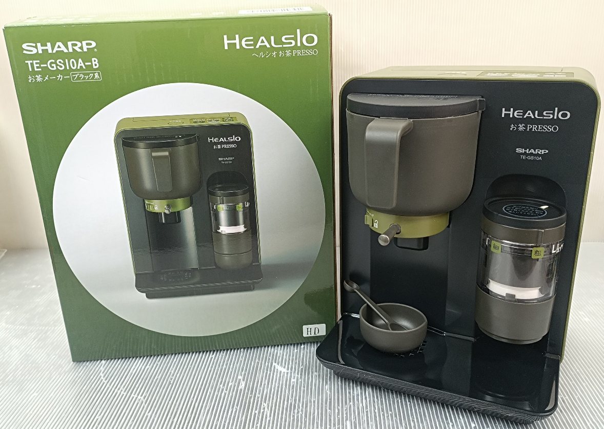 特上美品 シャープ ヘルシオ(HEALSIO) お茶プレッソ ブラック TE-GS10A