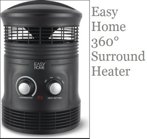 ■輸入品　Easy Home 360° Surround Heater　電気ヒーター　NF15-17P　足元ポカポカ　トイレ・洗面所・脱衣所などにおすすめ【J1014W9】
