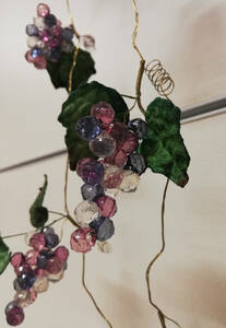 【未使用】ぶどう グレープ Grape ガーランド175cm パープル ２本Set 装飾 デコレーション ディスプレー 新品