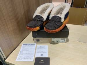 【9022】希少 美品☆UGG(アグ) シューズ レディース 1016491 PENDLETONコラボ　ペンドルトン/モカシン USA 8/約25ｃｍ 定価約26000円 箱彡