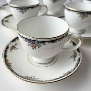 WEDGWOOD OSBORNE ウェッジウッド オズボーン カップ＆ソーサー 6客セット まとめ売り 英国 英国アンティーク 美品 A