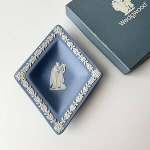 WEDGWOOD ウェッジウッド ジャスパー ペールブルー ダイヤトレイ 英国 英国アンティーク C