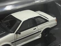 【込】ホビージャパン 1/64 トヨタ カローラ レビン AE86 2ドア カーボンボンネット ホワイト/ブラック_画像3