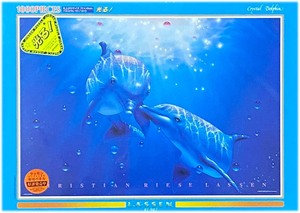 Art hand Auction ■New and unopened ■Beverly ■Christian Rhys Lassen Crystal Dolphin ■1000 PIECES ■72cm x 49cm ■Glowing jigsaw puzzle, toy, game, puzzle, jigsaw puzzle