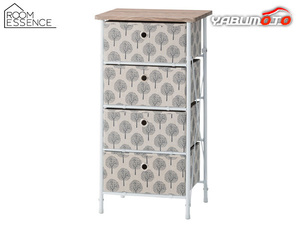  higashi . easy construction chest 4 step beige W40×D32×H76 LFS-654BE stylish drawer storage storage furniture with casters . Manufacturers direct delivery free shipping 