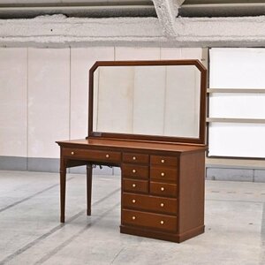  Marni 28 ten thousand [ ground middle sea ] dresser one surface mirror drawer dresser desk storage Neo Classic wooden high class retro modern table maruni