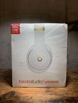 1円スタート Beats STUDIO3 ビーツ スタジオ3 ワイヤレスヘッドフォン Wireless Bluetooth 白 【管理番号:B02】_画像1