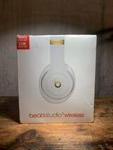 1円スタート Beats STUDIO3 ビーツ スタジオ3 ワイヤレスヘッドフォン Wireless Bluetooth 白 【管理番号:B03】_画像1