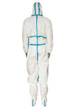 使い捨て　防護服　5枚セット　シューズカバー付き　Lサイズ　タイプ４、５、６　感染対策　化学防護服　_画像2