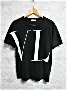 ☆VALENTINO ヴァレンティノ プリント ビッグ ロゴ Tシャツ/メンズ/M/黒☆新作モデル